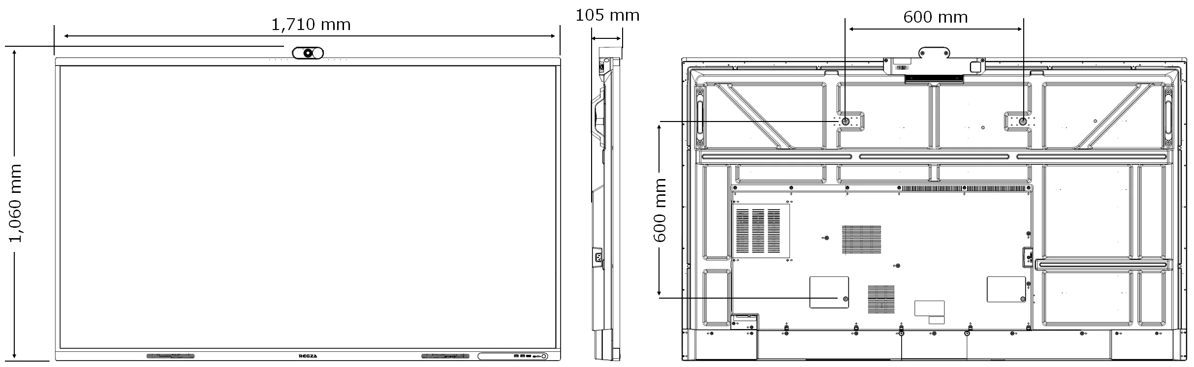 TD-E757TS　外形寸法